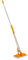 HOMESHOPA Self Wringing Sponge Mop, Flat Floor Squeeze Mop, Long Handle Hard Floor Cleaning Mop, Super Absorbent, Lightweight, Non-Abrasive (Orange)