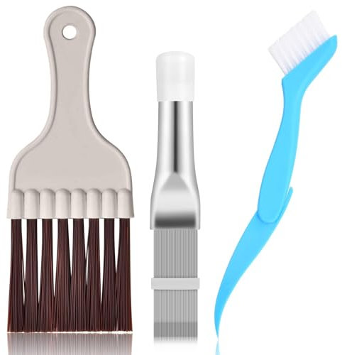 3 Stücke Lamellenkamm Trockner,Kondensator Kamm Trockner Reinigungsbürste,Kondensatorkamm,Klimaanlage Lamellenreiniger Brushes,Klimaanlagenreiniger Zubehör,Reinigungsset,Cleaner Conditioner Drahtkamm