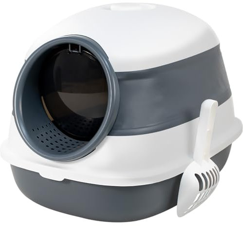 Ezigoo Cat Litter Tray Enclosed Easy Clean Cat Litter Box