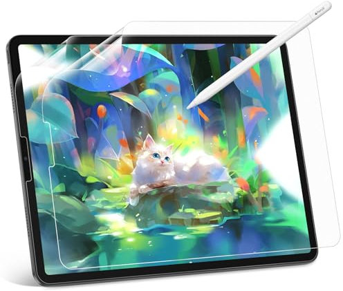 [2 Piezas] Protector de Pantalla Efecto Papel para iPad Air 13 Pulgadas (M3 2025 / M2 2024), Screen Protector para iPad Air 13 Mate Antirreflejo/Antihuellas, Escribe y Dibuja Perfectamente