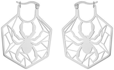 Schmuck Edelstahl Spider-Man Ohrringe Titan Stahl Hohlräume vielseitig Mode personalisierte Ohrringe Frauen