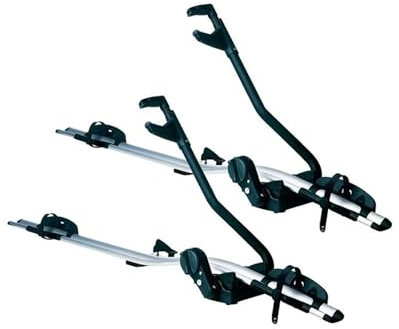 Transversales Porte-Bagage Support Vélo Voiture Support Vélo Toit Support Vélo Alliage D'aluminium À Cadre Unique Support Voyage Monté sur Le Toit Voiture Barres Toit Railing(2 pcs)