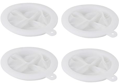 5 Zoll Trichter Ultrafeiner Trichterfilter Siebfilter Küchensieb: 4 Stück Sieb Fein,100 200 300 400 Mesh Filter Set, Siebfilter Feinmaschiges Sieb,15 CM, für Öle, Saft, Wein, Kaffee, Tee, Milch