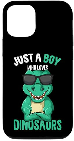 Just a Boy who loves Dinosaurs T-Rex Dino Dinosaur Kids Case for iPhone 12/12 Pro