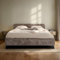IDIMEX Polsterbett VIRETTA 140x200 in grau - Doppelbett mit Lattenrost & Chenille Stoffbezug. Bett in modernem Design mit stabilem Holzrahmen & Metallbeine
