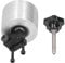 Yomiyuyr Belt Grinder Tracking Wheel, Aluminum Alloy Drive Pulley, for Belt Machine System, Woodworking Abrasive Setup, 90mm Diameter