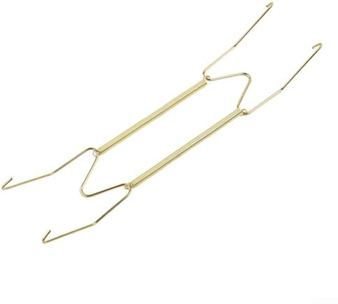 Federbelastete, unsichtbare Geschirrhalter zum sicheren Aufhängen von dekorativen Tellern an Wänden (30,5 cm)