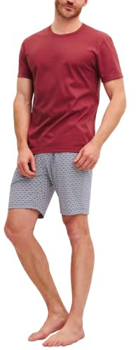 CALIDA Cotton Special Kurz-Pyjama Herren Garnet 50