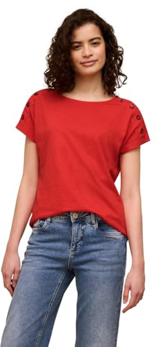 Damen Dropped Shoulder Shirt mit Knopfdetail