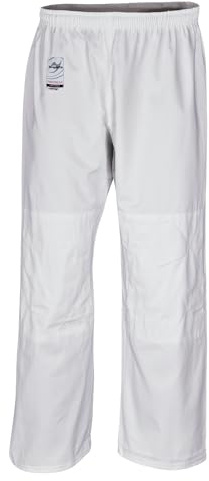 Ju-Sports Judohose 160 to Start Weiß I Leichte Judohose mit Gummitbund, Zusatzschnürung & Knieverstärkung I 100% Baumwolle I Auch für Sportarten wie Karate UVM.
