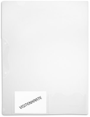 Angebots-Hülle A4, Visitenkarten, trans klar, 10 Stück