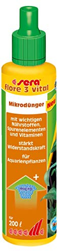 sera flore 3 vital 50 ml - Mikrodünger - Tagesdünger - zur Stärkung der Widerstandskraft Systempflege Mit essenziellen Mikronährstoffen, Spurenelementen und Vitaminen Für Aquarienpflanzen