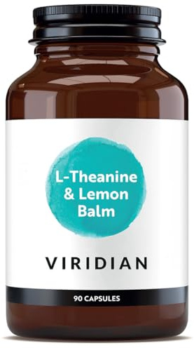 Viridian - L-Theanine and Lemon Balm 90 Veg Caps | 300mg Lemon Balm Extract & 200mg L-Theanine | Supports Cognitive Function | 100% Active Ingredients with No Fillers or Artificial Additives
