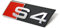 Audi Schriftzug S4 Original A4 8K Kühlergrill Emblem Tuning Zeichen Chrom