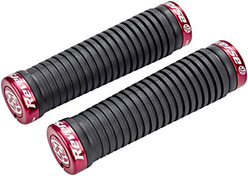 Reverse Grip Taper Fahrradgriffe zum Schrauben, Schwarz/Rot