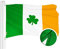 G128 Irish Flag (Shamrock) | 3x5 füße | gestickte - Irland, leuchtende Farbe, Messing tüllen, qualität Polyester
