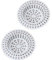 LOT 10 GRILLES FILTRE POUR EVIER LAVABO UNIVERSEL PVC BLANC 7CM DIAMETRE