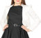 BlackButterfly Formel Satin Manches Longues Boléro Veste (Ivoire, 3XL)