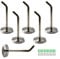 Flomore Acero Inoxidable Tornillos en Ganchos para Plantas Colgantes Utensilios Ganchos para cocinas Montado en la Pared Ganchos para Colgar Gancho de exhibición Paquete de 6 (Tornillos incluidos)