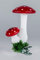Christbaumschmuck Fliegenpilz Glückspilz Doppelpilz flacher Hut mundgeblasen Lauscha