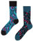 Dedoles Socken Unisex Damen Herren & Kinder Baumwolle viele lustige Designs 1 Paar Geschenk links rechts verschieden, Farbe Blau, Motiv Geheimer Garten, Gr. 39-42