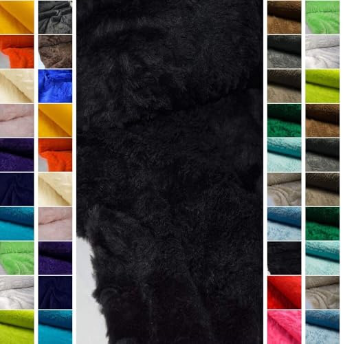 StoffBook Teddyfell Fellstoff für Kuscheltiere, Nähen & Basteln, d106 | 80 % Polyacryl und 20 % Polyester, 1,3–1,5 cm Florhöhe, 150 cm breit, weich und kuschelig
