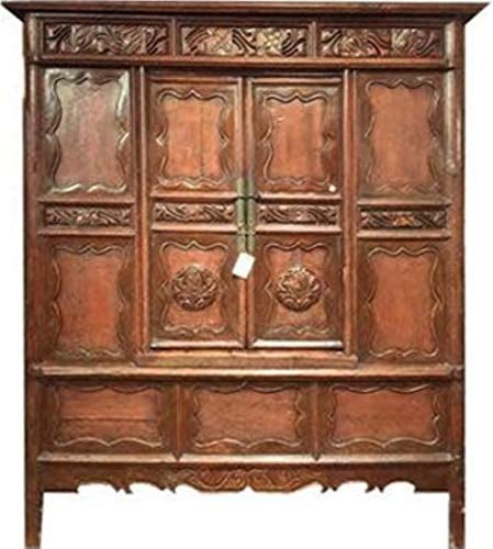 Fine Asianliving Antiker Chinesischer Schrank Handgeschnitzt B150xT60xH176cm China Chinesischer Schrank Chinesischer Hochzeitsschrank Orientalische Möbel Asiatische