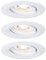 Paulmann 92971 Nova Mini Plus LED Einbauleuchte Coin Set rund schwenkbar, EasyDim dimmbar Weiß matt Aluminium Warmweiß 2700 K, Weiß Matt, 126 W, Schwenkbar (Ip23), 3 x 4,2 W