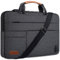 DOMISO Bolso de hombro impermeable para computadora portátil con puerto de carga USB para, Ultrabook, Notebook, Tablet, Lenovo, HP, Dell, Apple, ASUS, Acer [15 - 15,6 Pulgadas - Cremallera negra]