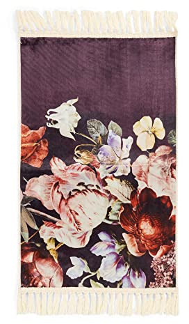 ESSENZA Teppich Anneclaire Cherry, 60x90 cm - 60% Polyester, 30% thermoplastischesPolyurethan, 10% Baumwolle - Blumen