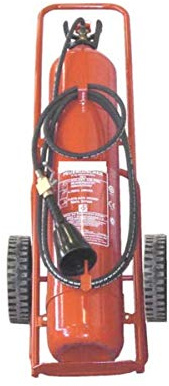 20kg CO2 Kohlendioxid Feuerlöscher, fahrbar Löschwagen EN 1866