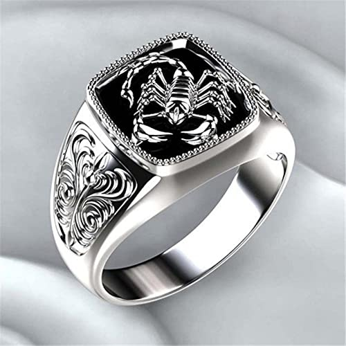 Gothic Style Punk Skorpion Männlich Retro Ring Skorpion Muster Ringe Für Männer Schmuck
