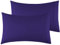Kissenbezug 50x65 cm 2er Set - Kopfkissenbezug Mikrofaser Premium Superweicher - Kissenhülle 50x65 cm - Dunkelviolett