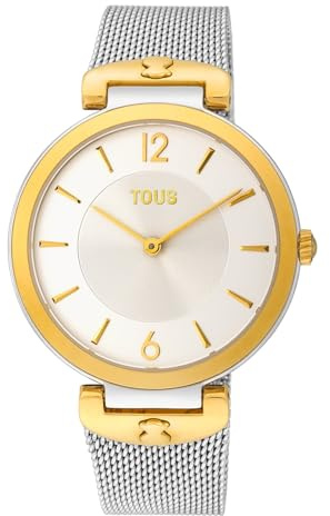 TOUS Watches s-mesh Damen Uhr analog Quarzwerk mit Edelstahl Armband 200350500