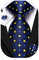 Hi-Tie Herren Krawatte Schwarz Paisley/Plaid/Streifen/Einfarbig Krawatten Set Einstecktuch Manschettenknöpfe Business Formal Hochzeit Meeting Geschenkbox,blauer gelber Punkt