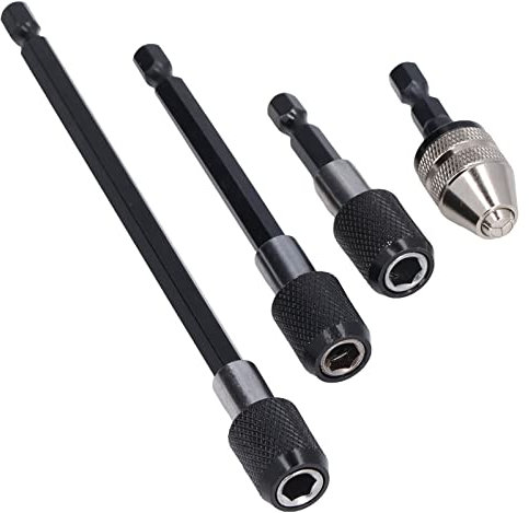 Prolunga per Trapano Magnetico, 3PCS 1/4 Esagonale Portainserti Magnetico Porta Inserti Magnetico, Prolunga Avvitatore Prolunghe Portainserti Porta Punte Con Mandrino per Trapano, 60/100/150mm