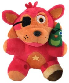 MAGIC SELECT Plushies kompatibel mit Five Night at Freddy FNAF, Rockstar Foxy Plüsch Puppe 18 cm. Kuscheltier Formen und Videospiele Kuscheltiere Spielzeug Geschenke für Jungen und Mädchen
