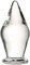 Série de massage classique, matériau en verre transparent imperméable, outil de massage énorme mains libres 80x150 mm, 1 kg
