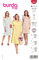 burdastyle Schnittmuster 5907 | Kleider mit V-Ausschnitt zum selber nähen | Damen, Gr. 34-48 | Nählevel: sehr leicht