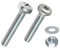 M5 Linsenkopfschrauben - V2A Edelstahl - DIN 7985 inkl. Mutter + Scheibe (10, Antrieb: Torx, M5 x 40 mm)