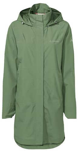 VAUDE Women's Mineo 2.5L Coat - Regenmantel für Damen - wasserdicht, winddicht und atmungsaktiv, willow green, 38