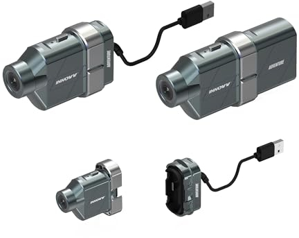 INNOVV H5 4K Action Kamera, Motorrad Helmkamera mit EIS Bildstabilisierung, Ultra HD Video und 20MP Foto, Akku oder EXT. Stromversorgung, WiFi App, wasserdichte Motorradkamera, Unterstützt bis 512GB