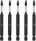 GRENPRO Square #2 Impact Tough Screwdriving Power Bits R2-3.5IN*5pcs,Square Drill Bit Set 2”Long Industrial Strength with Magnetic,1/4 Hex Shank Impact Tough Screws Drive Bits
