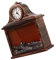 Garneck 1stk Flamme Windlaterne Ornament Kamin Laternenuhr Kamin Lampe Licht Antike Wanduhren Halloween-led-licht Sitzende Dekoration Kamin Wanduhr Beleuchtung Hölzern Elektrische Bauteile