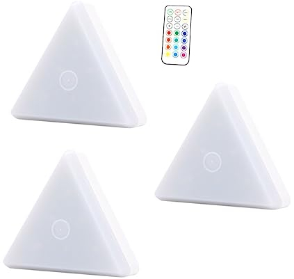 DOITOOL 1 Satz Wabenlicht Rgb Gaming Nachtlicht -lichtpaneele Led-stufenlichter Treppenbeleuchtung Lampe Dreieck Licht Fernbedienung Rgb-licht Sechseckiges Licht Pvc Tafel