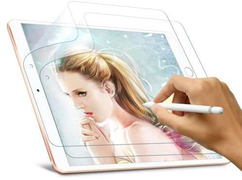 Tasnme [2-Pack Paper Screen Protector for iPad Air 2/ Air 1 & iPad 9.7 (2018/2017 Model, 6th/5th Gen) & Pro 9.7,Matte PET Film for Drawing and Writing, Like Paper Screen Protector for iPad 9.7 Inch