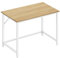 VASAGLE Tisch, Computertisch, Bürotisch, 80 x 50 x 76 cm, für Arbeitszimmer, Schlafzimmer, Wohnzimmer, natureichenfarben-perlweiß LWD038W70V1