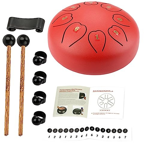 Abaodam 1satz Tragbare Zungentrommel Aus Holz Ethereal Drum Für Musikpädagogik Yoga Und Aufführungen Geeignet Für Anfänger Und Profis Mallets