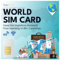travSIM World SIM-Karte | Daten-SIM-Karte (Verwenden Sie VoIP-Apps, um Anrufe zu tätigen) | 25GB Daten | 4G/5G-Geschwindigkeit | Kostenloses Roaming in 80+Ländern | Plan auf der SIM ist für 30 Tage