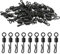 30 Stück Angeln Wirbel, Angeln Clips, Karpfen Angeln Clips, Angeln Wirbel mit Druckknöpfen, Q-förmige Schnellwechsel Wirbel Angeln Stecker Angeln Wirbel Schnellwechsel Wirbel Angeln Stecker